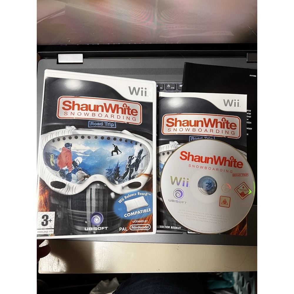 Shaun White‎ Snowboarding Road Trip Nintendo Wii PAL Ubisoft Case Manual